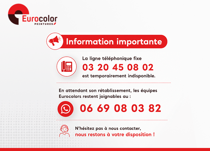 Pop-up Information importante